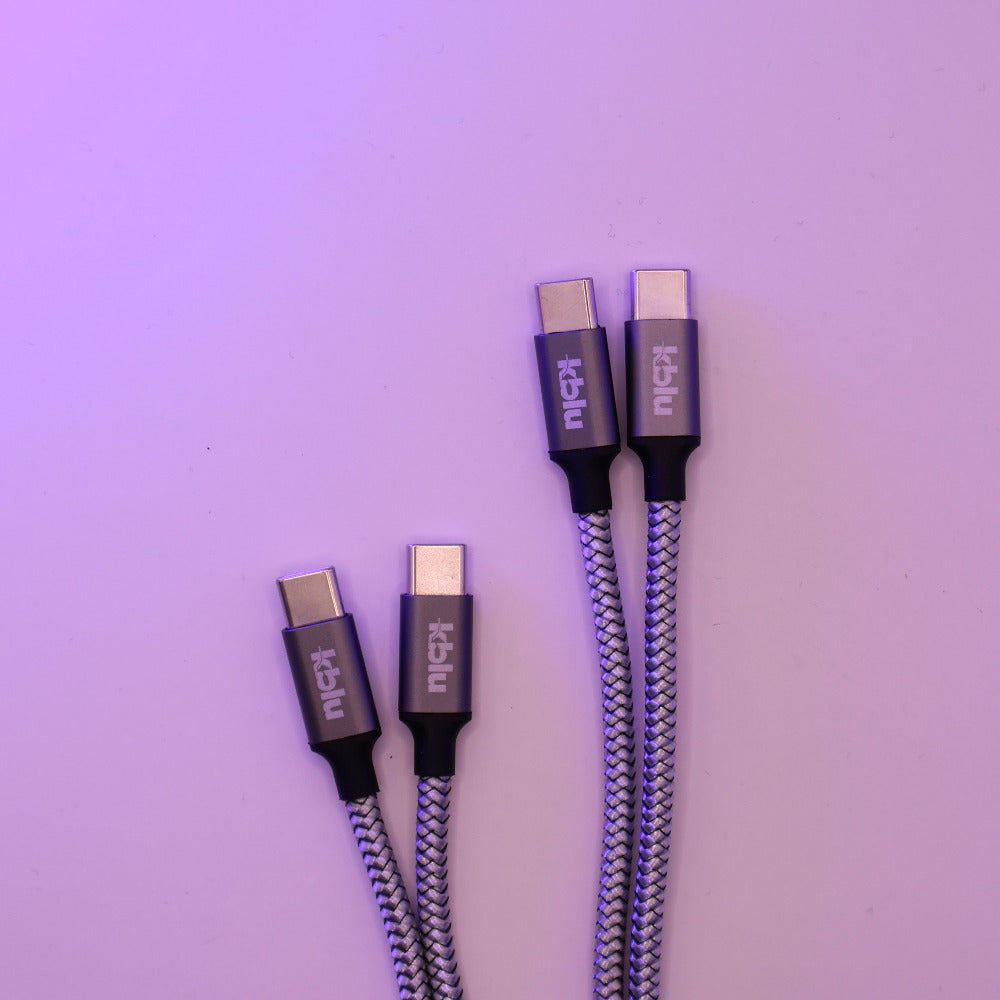 set 2x cablu usb-c KBLU Essential