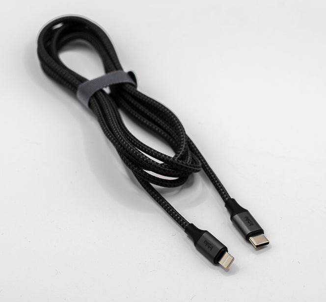 cablu usb c / lightning invelis textil
